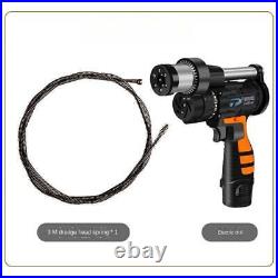 12V Pipe Dredge Machine Electric Drill Toilet Drain Clogging Cleaning Tool