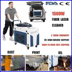 1500W Fiber Laser Cleaning Machine Metal Paint Coat Rust Removal Laser Cleaner