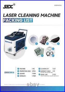 1500W Fiber Laser Cleaning Machine Metal Paint Coat Rust Removal Laser Cleaner