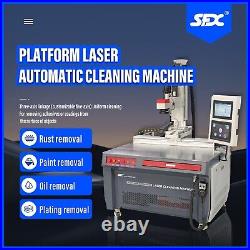 200W Automatic Platform Laser Cleaning Machine Digital Control Rust/Paint Remove