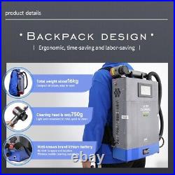 200W Backpack Laser Cleaning Machine Laser Cleaner Rust Removal without Battery