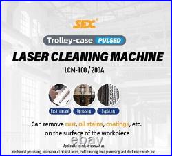 200W MAX Pulsed Laser Cleaning Machine for Metal Rust, oil stains, coating Removal