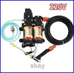220V Electric High Pressure Car Wash Washer 12V Kit Water Pump Cleaning Machine