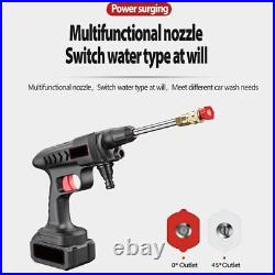 300W Electric Cordless High-Pressure Washer Spray Water Nozzle Cleaning Machine