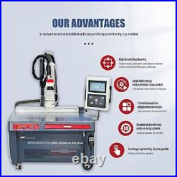 300W Pulsed Platform Laser Automatic Cleaning Machine paint oil coating removal