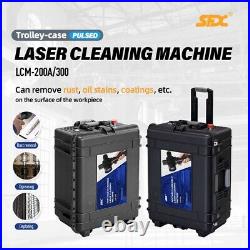 300W Pulsed laser cleaning Machine 5m Cable Length Rust, Paint, oil stains remove