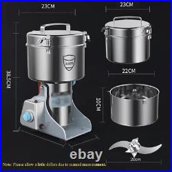 304 Stainless Steel Electric Grain Grinder Cereal Wheat Powder Mill Machine 3KG