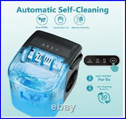 Bullet Ice Maker Countertop, Portable Ice Maker Machine with Self-Cleaning