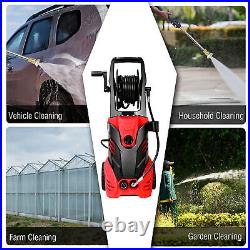 Costway 3000PSI Electric High Pressure Washer Machine 2 GPM 2000W with Deck Patio