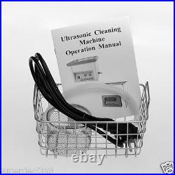 Dental Lab Ultrasonic Ultrasound Handpiece Cleaner Digital Cleaning Instrument
