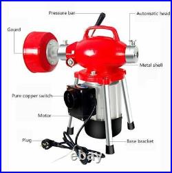 Electric Drain Cleaning Machine Kitchen Toilet Pipe Dredging Machine 45M 220V