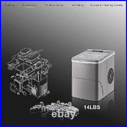 Electric Ice Maker Countertop Portable Ice Maker Machine Self-Cleaning for Home