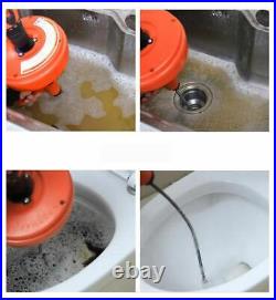 Electric Pipe Drain Cleaning Toilet Dredging Machine Chargable Drill 12.6-40MM