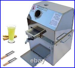 Electric Sugar Cane Press Juicer Machine with3Rollers 110V Sugarcane Juice Crusher