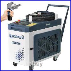 Free Ship 2KW Handheld Laser Clean Machine Paint Coat Rust Removal Laser Clean