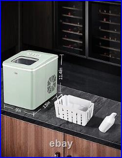 GEVI-GIMB-2104 Self-Cleaning Compact Countertop Portable Ice Maker Machine