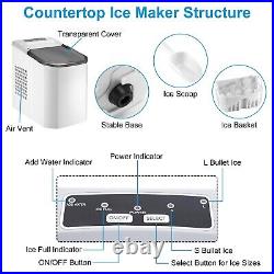 Ice Maker Machine Electric Countertop Self-cleaning Car Outdoor Cooling Ice Make