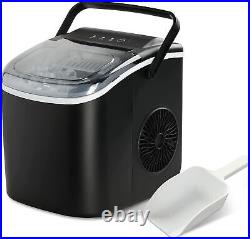 Ice Maker Machine for Countertop 26lbs Ice/24Hrs Portable Self-Clean Ice Machine