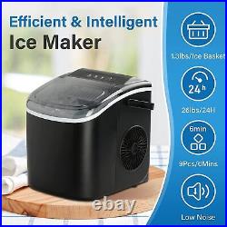 Ice Maker Machine for Countertop, 26lbs Ice/24Hrs Self-Clean Electric Ice Machine