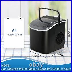Ice Maker Machine for Countertop, 26lbs Ice/24Hrs Self-Clean Electric Ice Machine