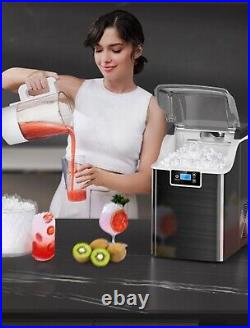 Self Cleaning Ice Maker Kndko Countertop Nugget Ice Machine for Home, Bar, Party