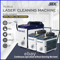 US 1500W Laser Cleaning Machine Portable Fiber Laser Cleaner Rust Paint Romover