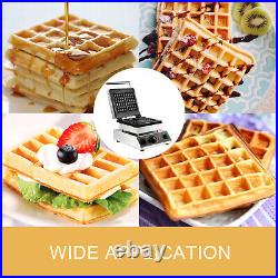 VEVOR Commercial Waffle Machine Crispy Muffin Maker Stainless Steel 1750 W