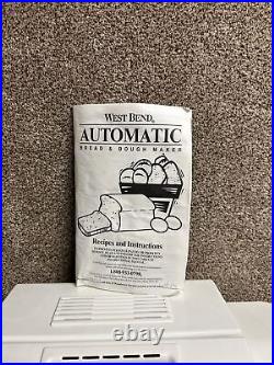 West Bend Automatic Bread Maker Machine 1.5 or 2 lb Traditional Loaf 41088 Clean